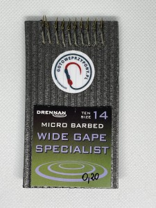 DRENNAN WIDE GAPE SPECIALIST ROZMIAR 14 /igła/ z zadziorem