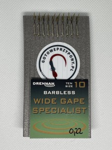 DRENNAN WIDE GAPE SPECIALIST ROZMIAR 10  /igła/ BEZZADZIOROWE